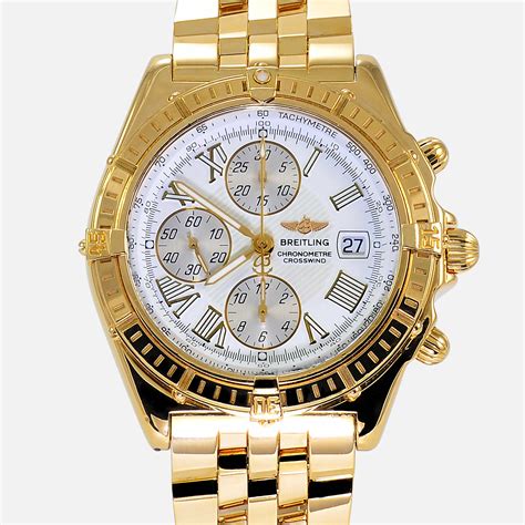 gold breitling watches prices|breitling gold watches prices.